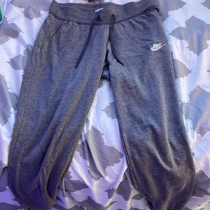 Grey Nike joggers